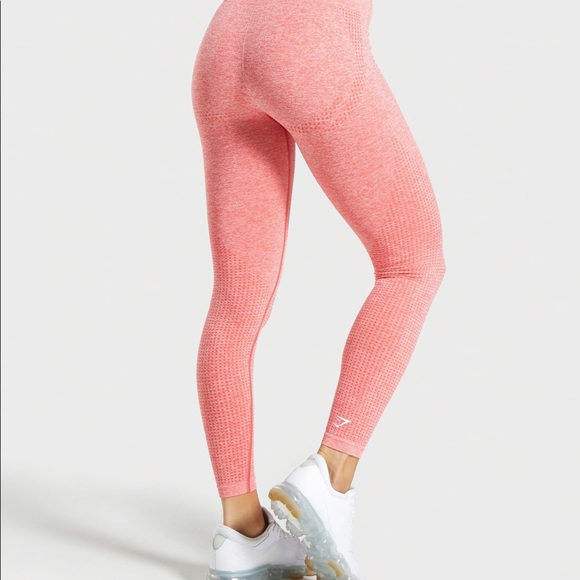 Gymshark Pants - Gymshark Vital Seamless Leggings Coral Marl